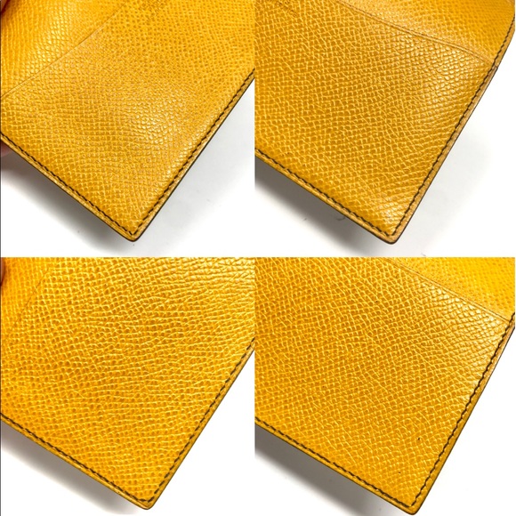 Hermès black/Yellow Grand Modele Agenda/ Card Case - Picture 6 of 8